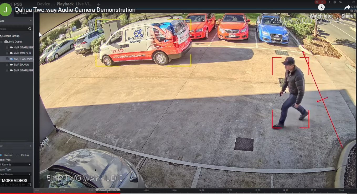 Dahua Smart AI Active Deterrence CCTV Camera: Two-way Talk and IVS Tripwire Explained - Jim's Security